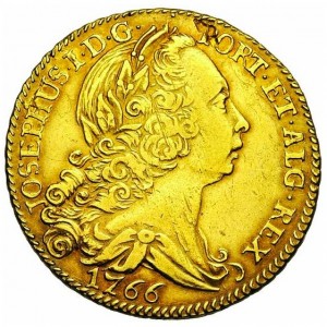 Аверс монеты Португалия, 1 песа, 1750-1776
