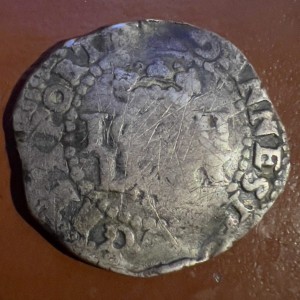Реверс монеты Португалия, 80 реалов, 1643, Крест с кругами в каждом квадранте
