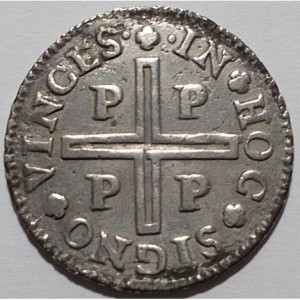 Реверс монеты Португалия, 80 реалов, 1689-1704
