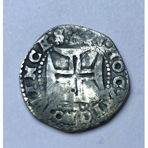 Реверс монеты Португалия, 100 реалов, 1656, Иерусалимский крест на реверсе
