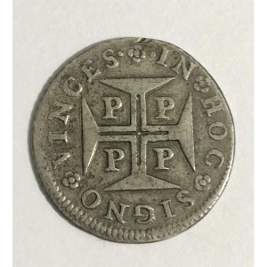 Реверс монеты Португалия, 120 реалов, 1689-1704