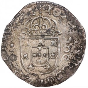 Аверс монеты Португалия, 200 реалов, 1643, Крест с буквой "E" в каждом квадранте