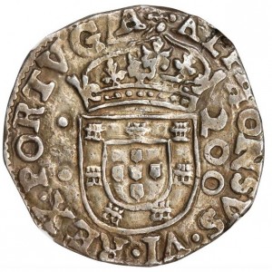 Аверс монеты Португалия, 200 реалов, 1656, Крест с точкой в каждом квадранте