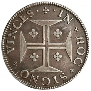 Реверс монеты Португалия, 400 реалов, 1686-1687