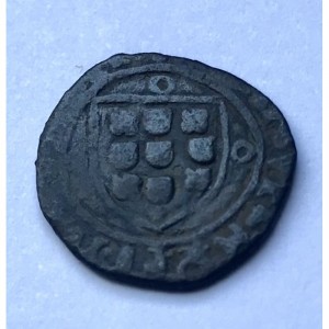 Реверс монеты Португалия, 1 цейтил, 1495, Замок без задней стены