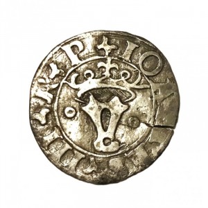 Реверс монеты Португалия, 20 реалов, 1521, Щит с короной на реверсе
