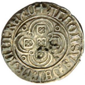 Аверс монеты Португалия, ½ реал гроссо, 1475
