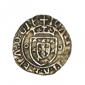 Аверс монеты Португалия, 1 винтем, 1490, Щит с замками