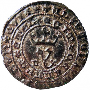 Аверс монеты Португалия, 1 реал бранко, 1415