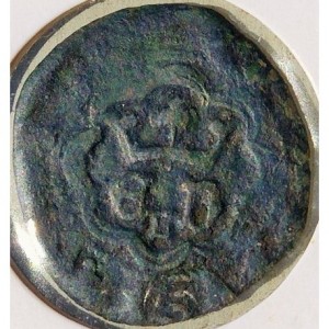 Аверс монеты Португалия, 1 реал бранко, 1433, "L" на аверсе