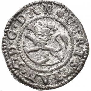 Аверс монеты Норвегия, 1 скиллинг, 1670, Кристиан V, "NOR VAN GOT REX" на реверсе