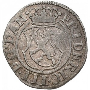 Аверс монеты Норвегия, 2 скиллинга, 1667-1668