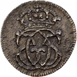 Аверс монеты Норвегия, 2 скиллинга, 1686-1687, Зеркальная монограмма "C5"