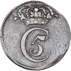 Аверс монеты Норвегия, 4 скиллинга, 1677