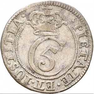 Аверс монеты Норвегия, 8 скиллингов, 1670