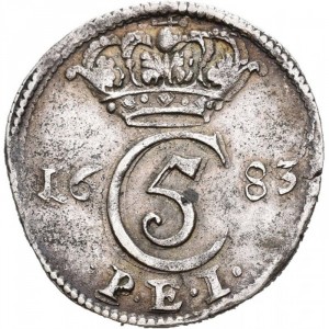 Аверс монеты Норвегия, 8 скиллингов, 1681-1689