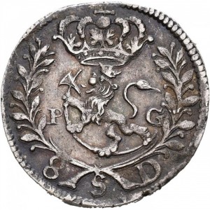 Реверс монеты Норвегия, 8 скиллингов, 1681-1689