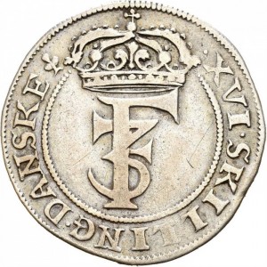 Аверс монеты Норвегия, 16 скиллингов, 1663-1669