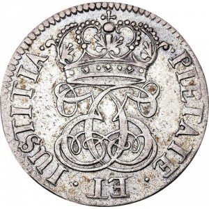 Аверс монеты Норвегия, 1 марка, 1687