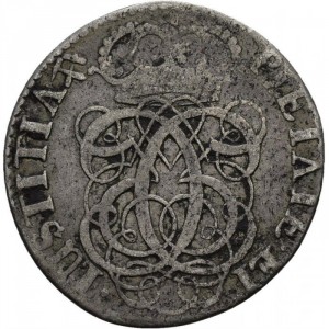 Аверс монеты Норвегия, 1 марка, 1688, Коронованный лев в лавровых ветвях