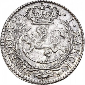 Реверс монеты Норвегия, 1 марка, 1689-1699, Монограмма на аверсе