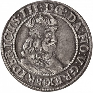 Аверс монеты Норвегия, ¼ спесие далера, 1655-1656