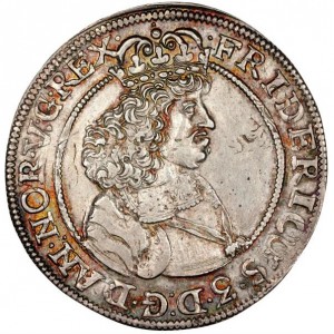 Аверс монеты Норвегия, ¼ спесие далера, 1663