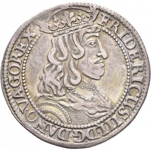 Аверс монеты Норвегия, ½ спесие далера, 1653-1658