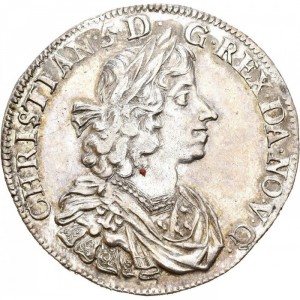 Аверс монеты Норвегия, ½ спесие далера, 1671-1674