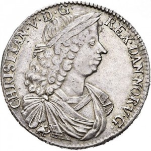Аверс монеты Норвегия, ½ спесие далера, 1693