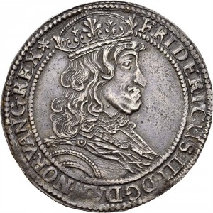 Аверс монеты Норвегия, 1 спесие далер, 1653-1656