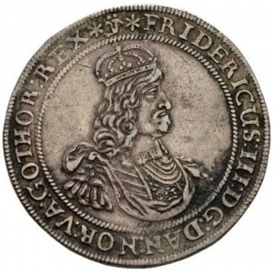 Аверс монеты Норвегия, 1 спесие далер, 1658-1662
