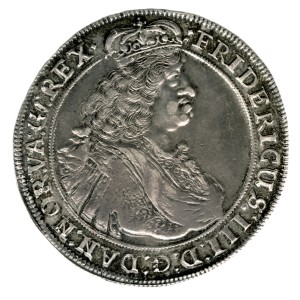 Аверс монеты Норвегия, 1 спесие далер, 1661-1662