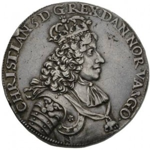 Аверс монеты Норвегия, 1 спесие далер, 1670, Неразделенная дата в надписи на реверсе