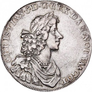 Аверс монеты Норвегия, 1 спесие далер, 1671-1674