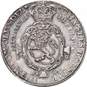 Реверс монеты Норвегия, 1 спесие далер, 1671-1674