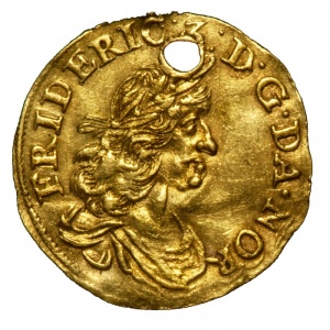 Аверс монеты Норвегия, ½ дуката, 1666