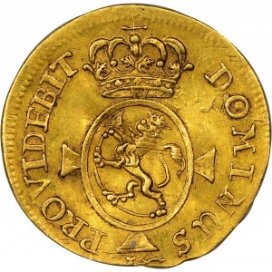 Реверс монеты Норвегия, ½ дуката, 1669