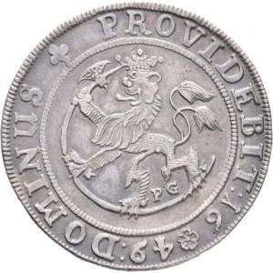 Реверс монеты Норвегия, 2 спесие далера, 1649-1650
