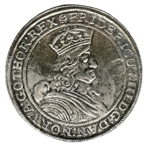 Аверс монеты Норвегия, 2 спесие далера, 1658