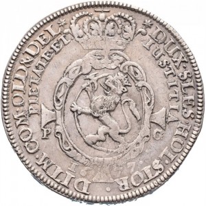 Реверс монеты Норвегия, 2 спесие далера, 1672-1680