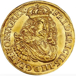 Аверс монеты Норвегия, 1 дукат, 1660