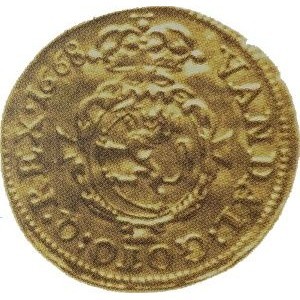 Реверс монеты Норвегия, 1 дукат, 1668