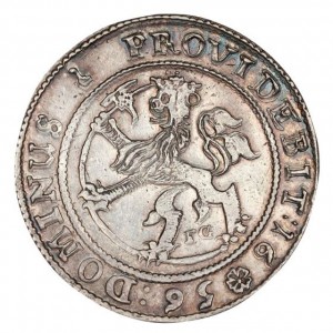 Реверс монеты Норвегия, 4 спесие далера, 1656