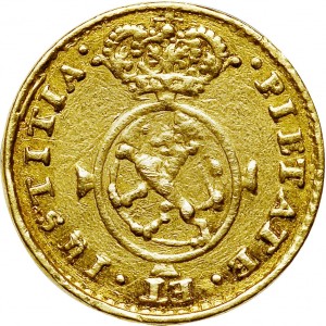 Реверс монеты Норвегия, 2 дуката, 1674