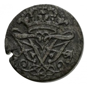 Аверс монеты Норвегия, 1 скиллинг, 1700-1712