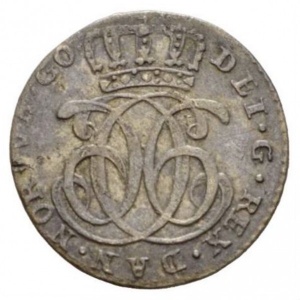 Аверс монеты Норвегия, 2 скиллинга, 1742-1745