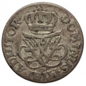 Аверс монеты Норвегия, 8 скиллингов, 1727, Монограмма на аверсе