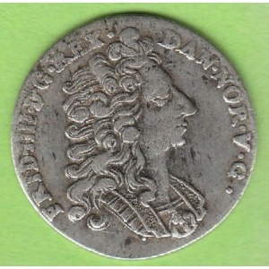 Аверс монеты Норвегия, 16 скиллингов, 1715-1717