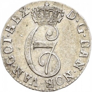 Аверс монеты Норвегия, 2 скиллинга, 1778-1788
